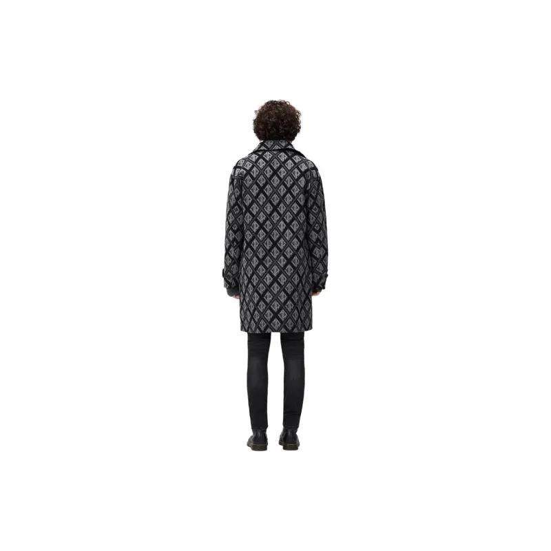 JOHN RICHMOND Coats Men's Black Gray-2