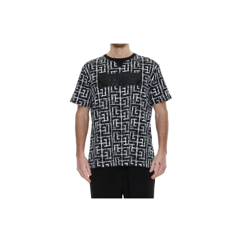 BALMAIN Tape Monogram T-Shirt-1