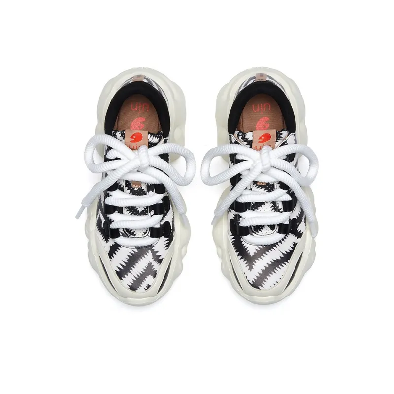 U.IN Painted Travel Cloud Collection Low Top Chunky Sneakers Women's-5