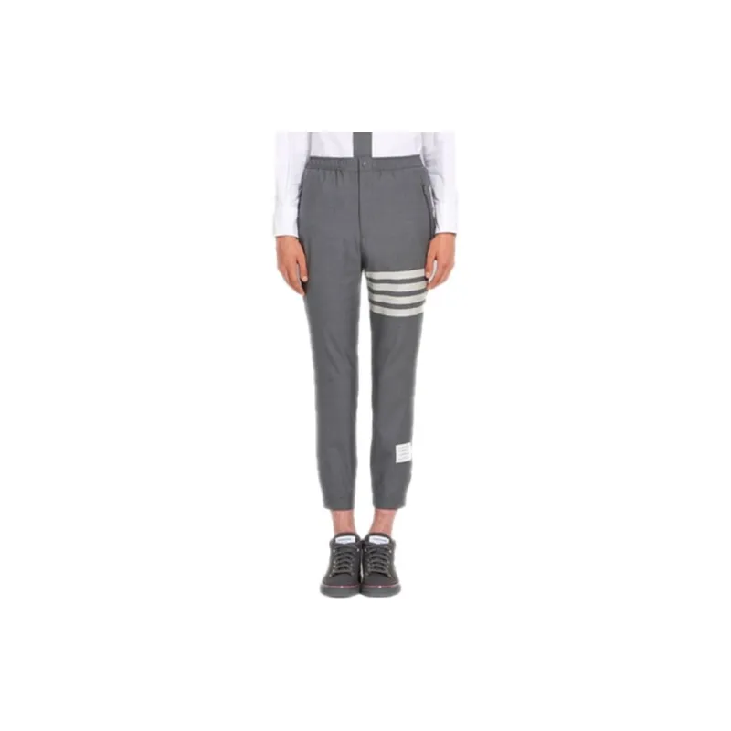 THOM BROWNE Plain Weave Suiting Track Pants-3