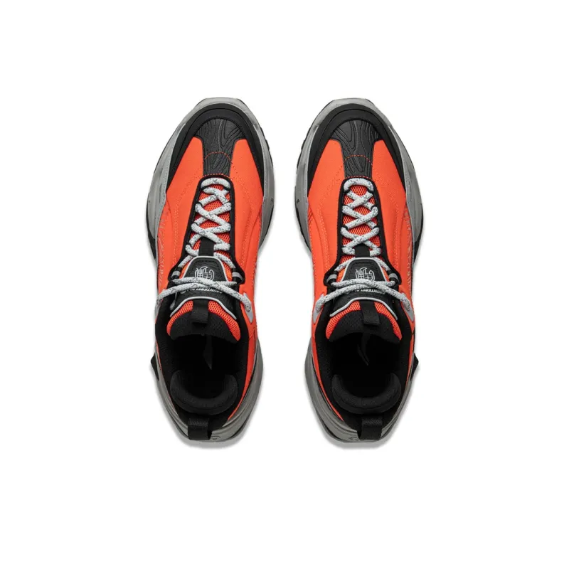 LiNing CF Su Chi 3 Anti Slip Wear Resistant Low Top Hiking Shoes Unisex Gray Orange-3