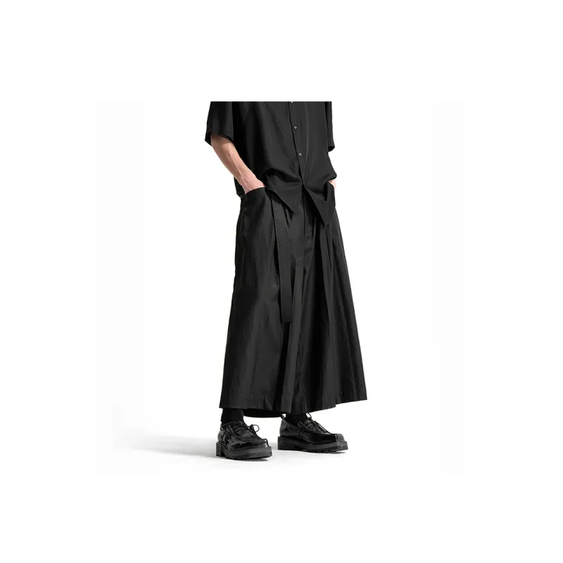 HUANXIANGZHE Casual Pants Unisex Black-4