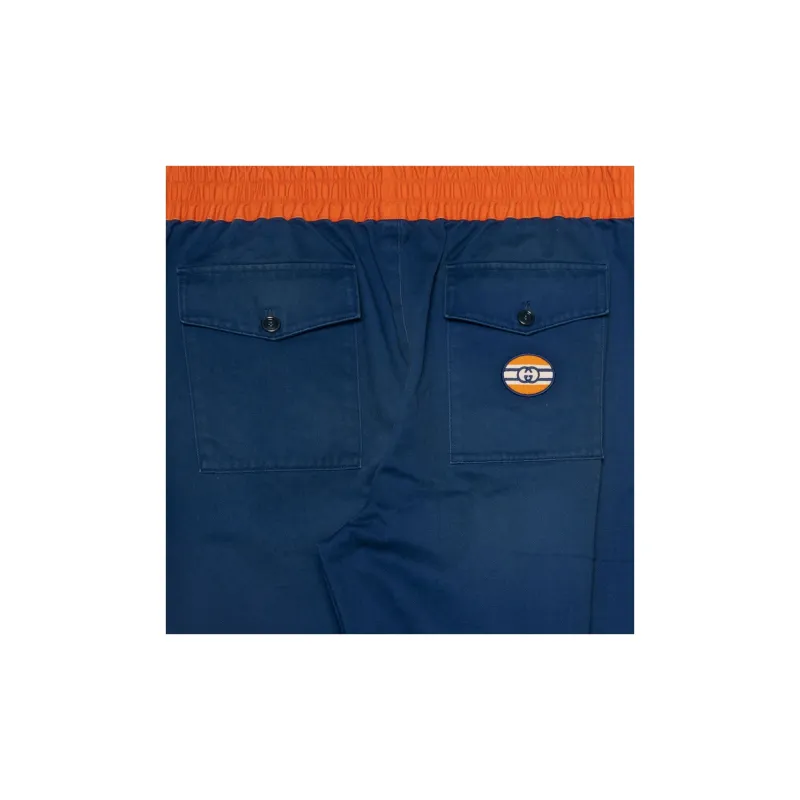 EMPORIO ARMANI EA7 Knitted Sweatpants Men Blue-5