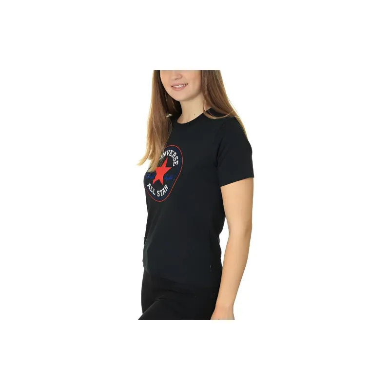 Converse Camiseta Chuck Patch Classic Preto T-Shirt Unisex Black-2