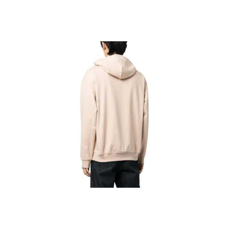 HUGO BOSS Logo embossed Drawstring Cotton Hoodie-7