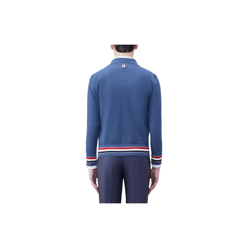 THOM BROWNE Front Zip fastening Knit Jacket-2