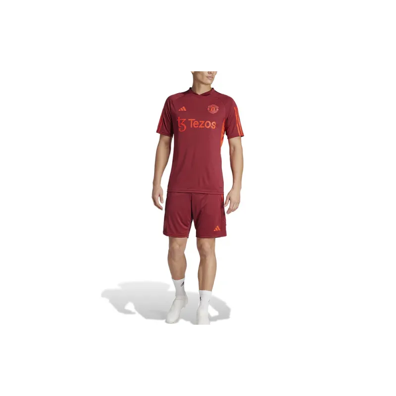 Adidas Manchester United Soccer Jerseys Men Dark Red-5