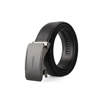 MILLIE'S Zinc Alloy Split Cow Leather Cow Split Leather Leather Belts Men's Width: 3.5cm