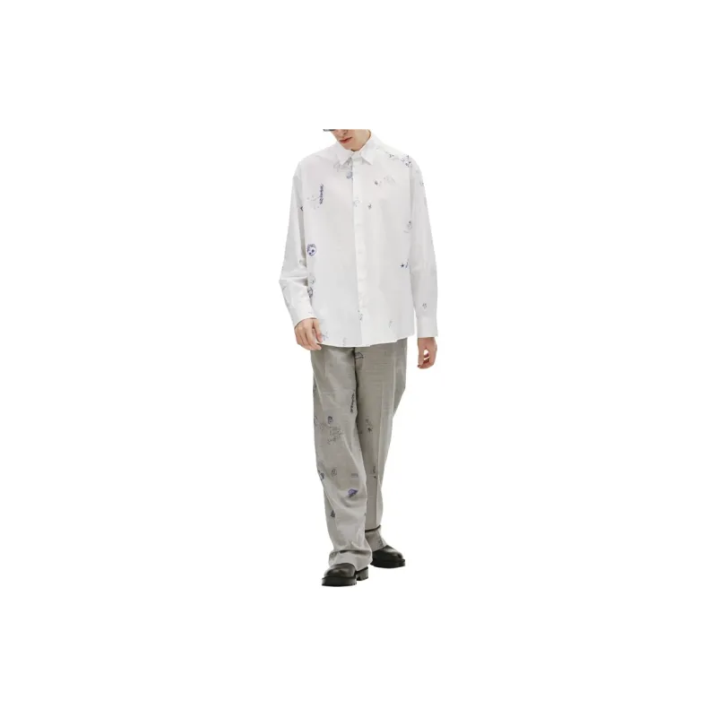 Vetements Graffiti Print Oversized Long Sleeve Shirt-3