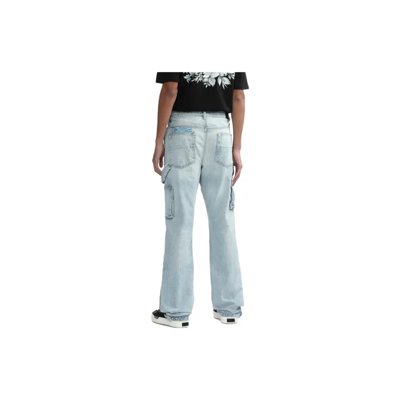 AMIRI Patchwork Detailed Straight Leg Jeans-3
