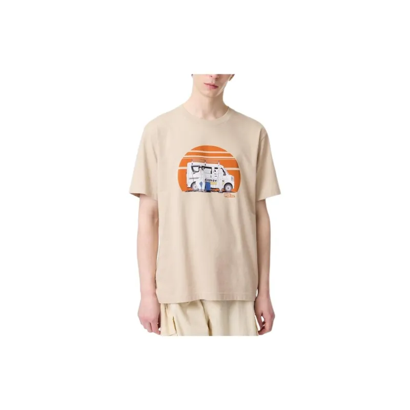UNIQLO T Shirts Unisex Beige-2