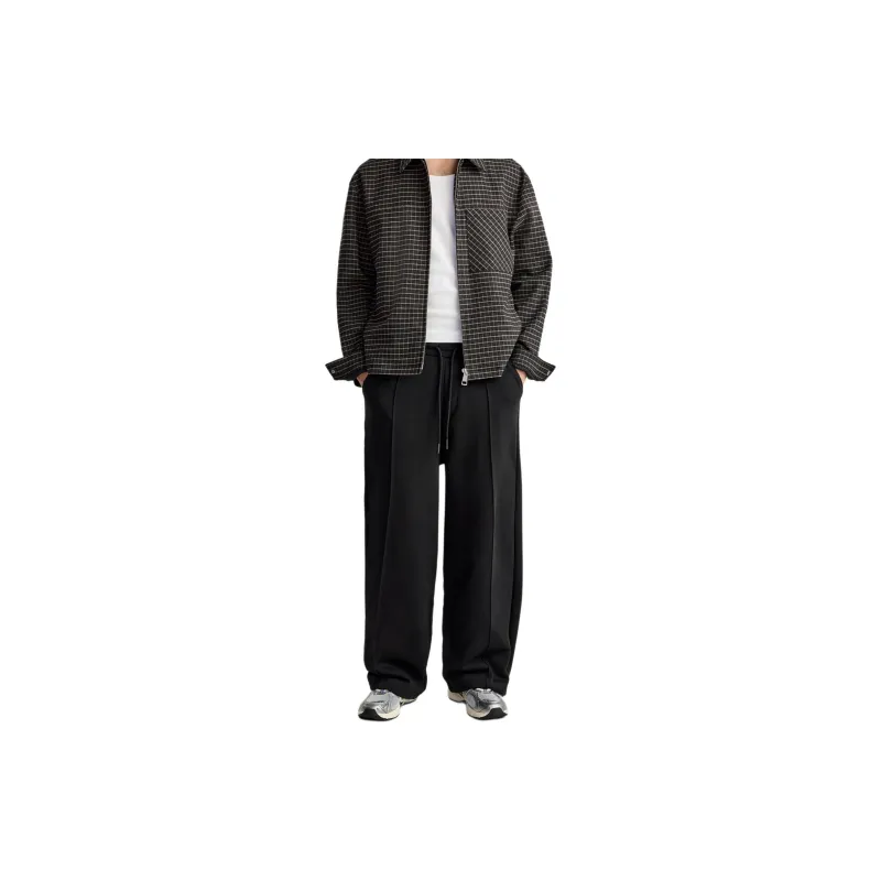 ZARA Casual Pants Men Black-2