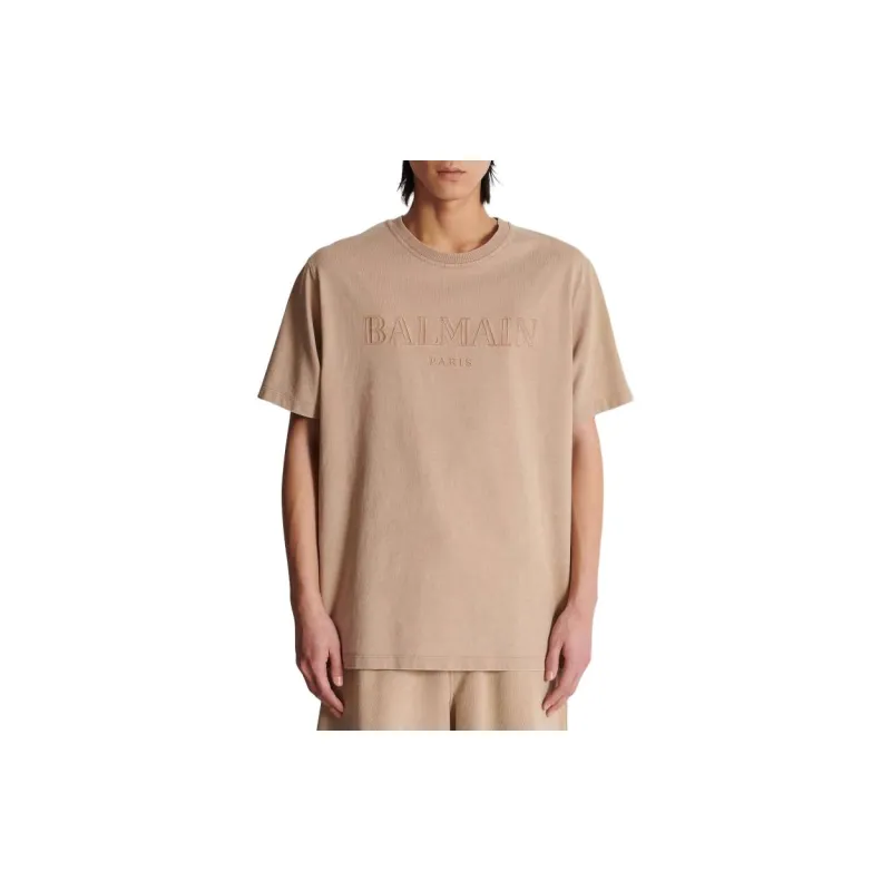 BALMAIN T-Shirt Men's Light Brown-2