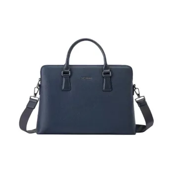 SAMSONITE Microfiber Leather Fabric Shoulder Bag Crossbody Bag Handbag Men's Marine Blue