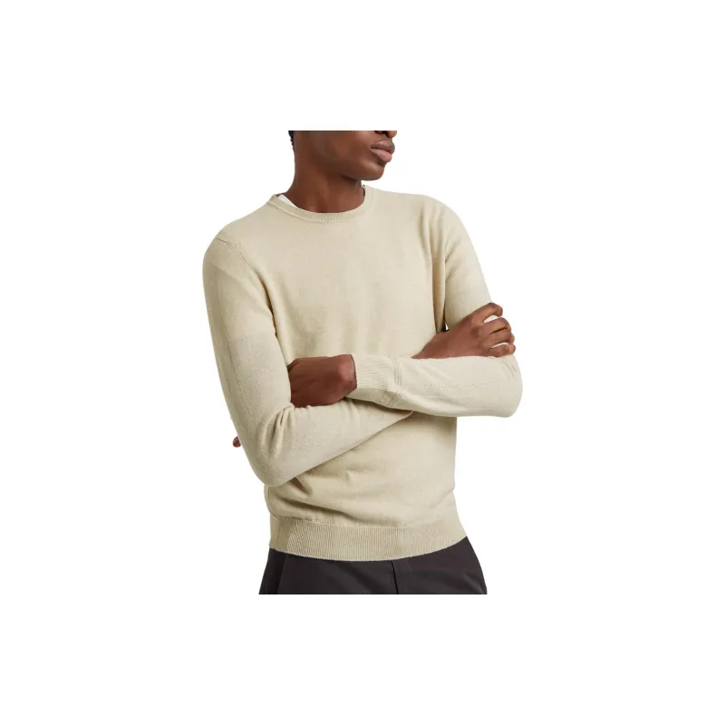 PRINGLE OF SCOTLAND SS24 Cashmere Sweater Men's Beige-1