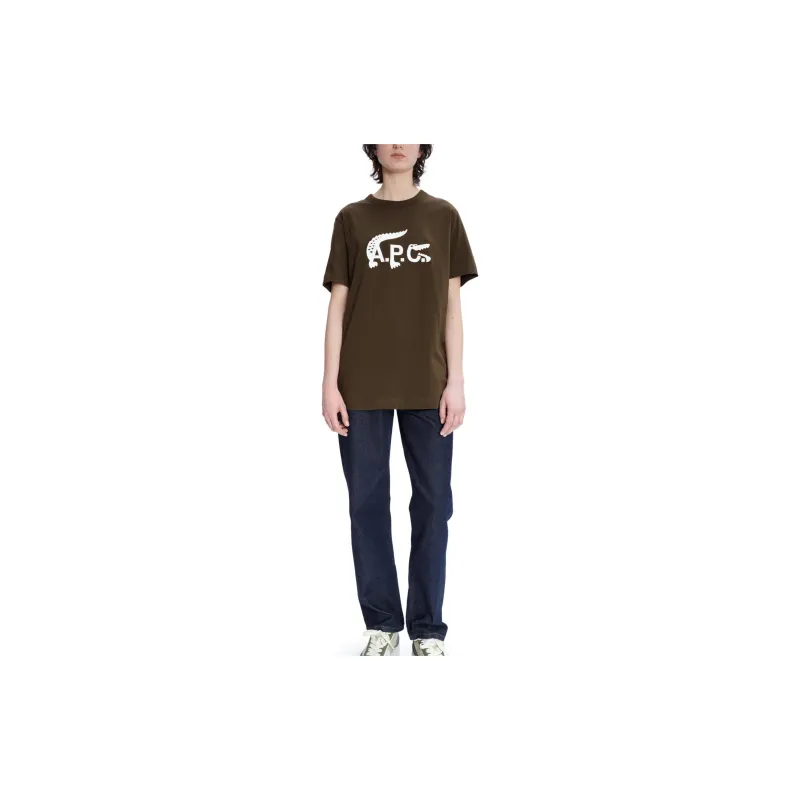 LACOSTE T Shirts Unisex Khaki-2
