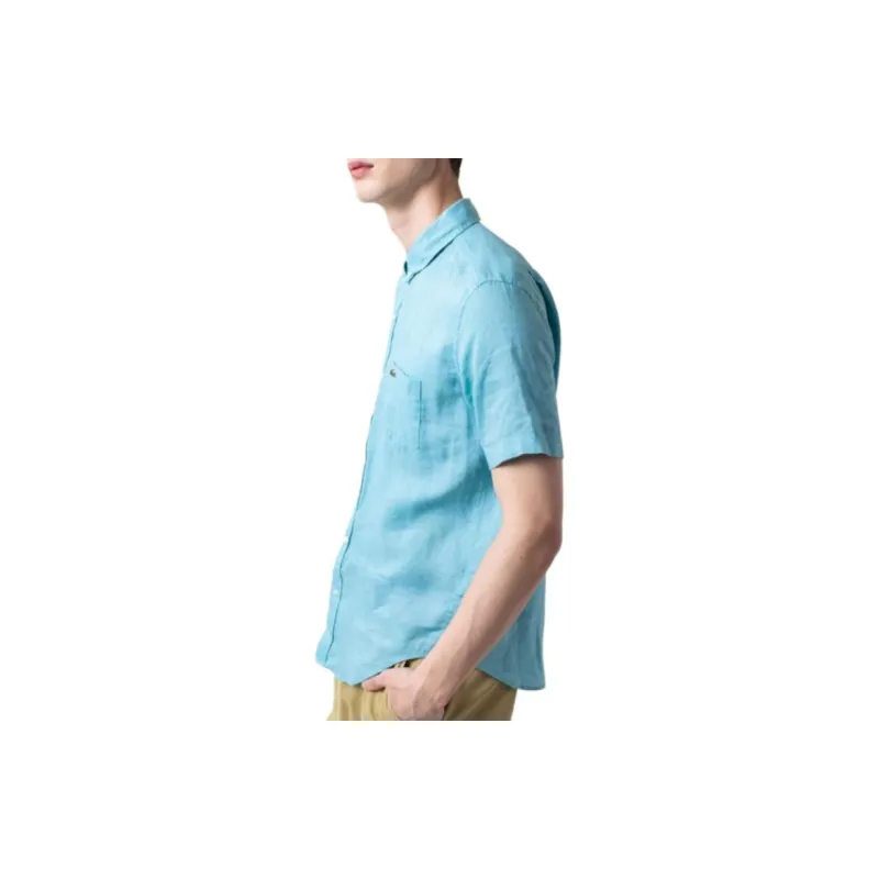 LACOSTE Shirts Men Turquoise-4