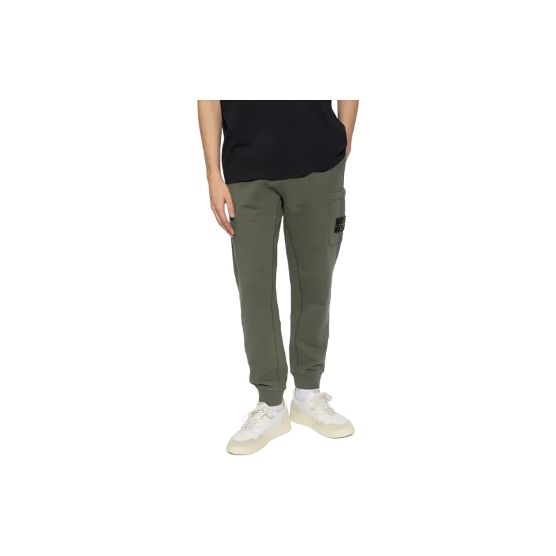 STONE ISLAND SS24 Knitted Sweatpants Men's Green-1