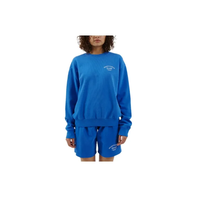 SPORTY & RICH Sweatshirts Unisex Blue-1