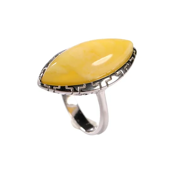 S&A Amber S925 Silver Rings Women's-3