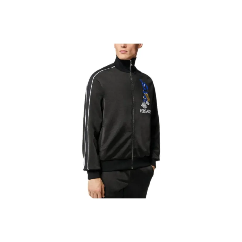 VERSACE Jackets Men Black-2