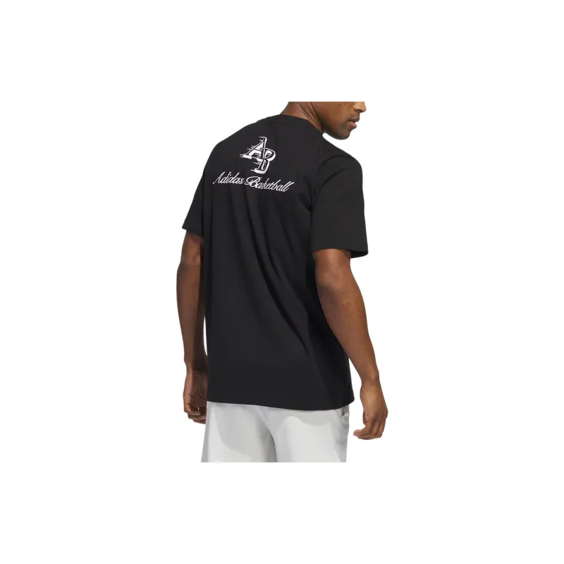 Adidas Free Shipping With AdiClub Heritage Basketball Graphic Tee-2