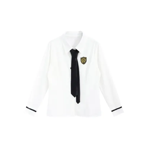 SNZX Shirts Women's White With Tie