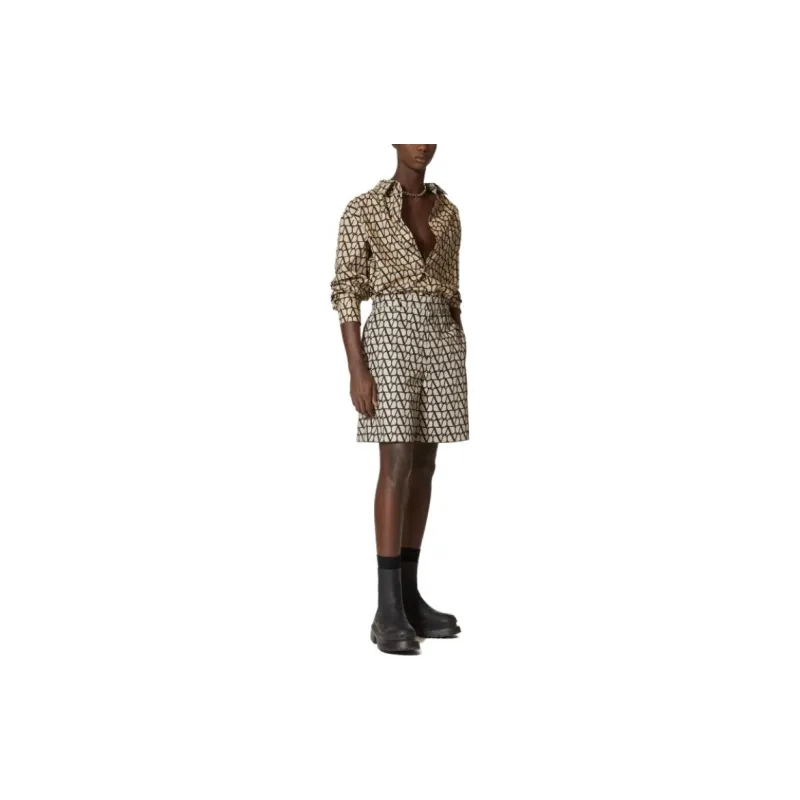 Valentino Toile Iconographe Motif Buttoned Shirt-3