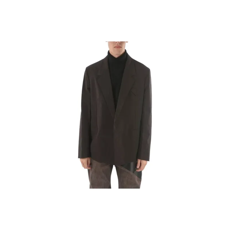 Bottega Veneta Business Suits Coats Men's Brown-4