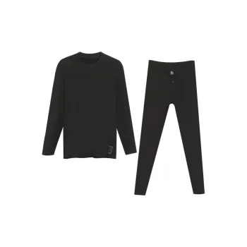 Red Bean Thermal Set Men's Carbon Black