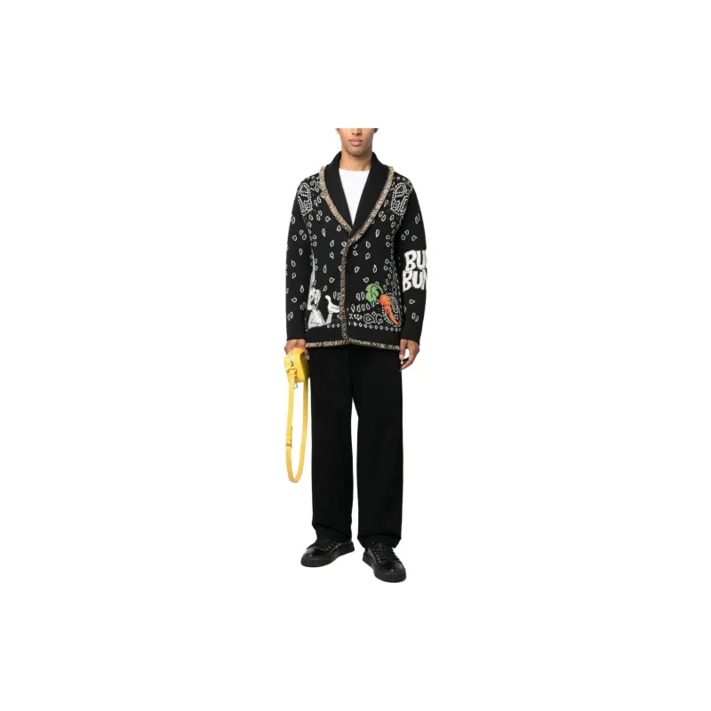 Alanui  X Looney Tunes Bugs Bunny Bandana Cardigan-1