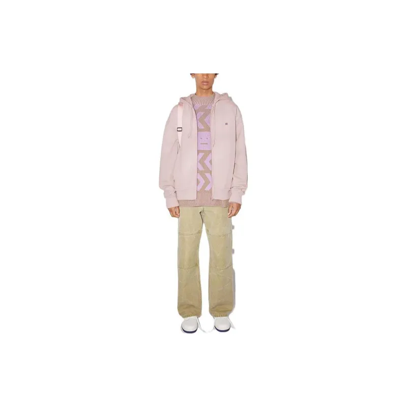 Acne Studios Sweatshirts Unisex Gray Pink-1
