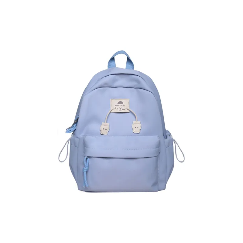 Cwatcun Polyester Backpack Unisex Ecru/Pink/Blue/Yellow/Black-6