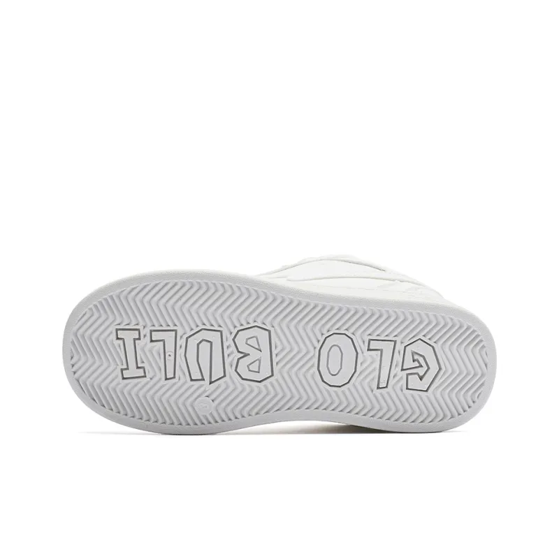MEXICAN Abrasion Resistant Low Top Skateboard Shoes Women's White-4