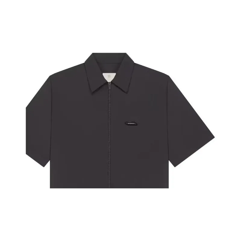 Givenchy Logo Patch Short Sleeved Shirt-4