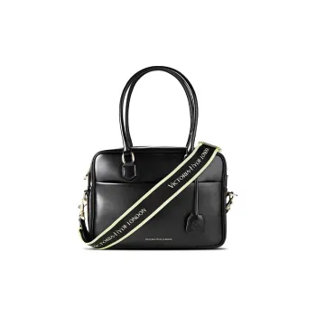 VICTORIA·HYDE Microfiber Synthetic Leather Handbag Large Size Women's Black/Brown/Nude Pink/Gray/Green