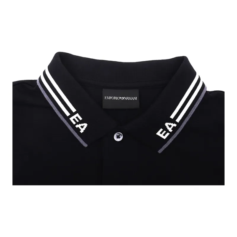 EMPORIO ARMANI Polo Shirts Men Navy Blue-5