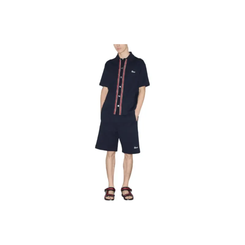 GUCCI Lido SS24 Shirt Men's Navy Blue-1
