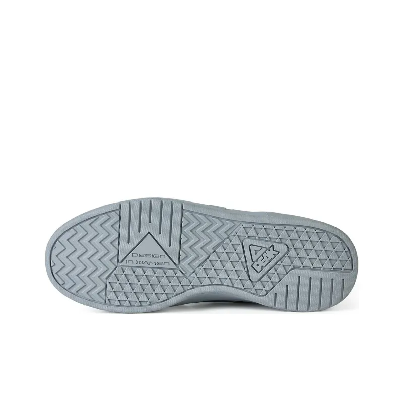 PEAK Lightweight Large Triangle 1.0 Anti Slip Wear Resistant Mid Top Skateboard Shoes Men's Silver Gray-7