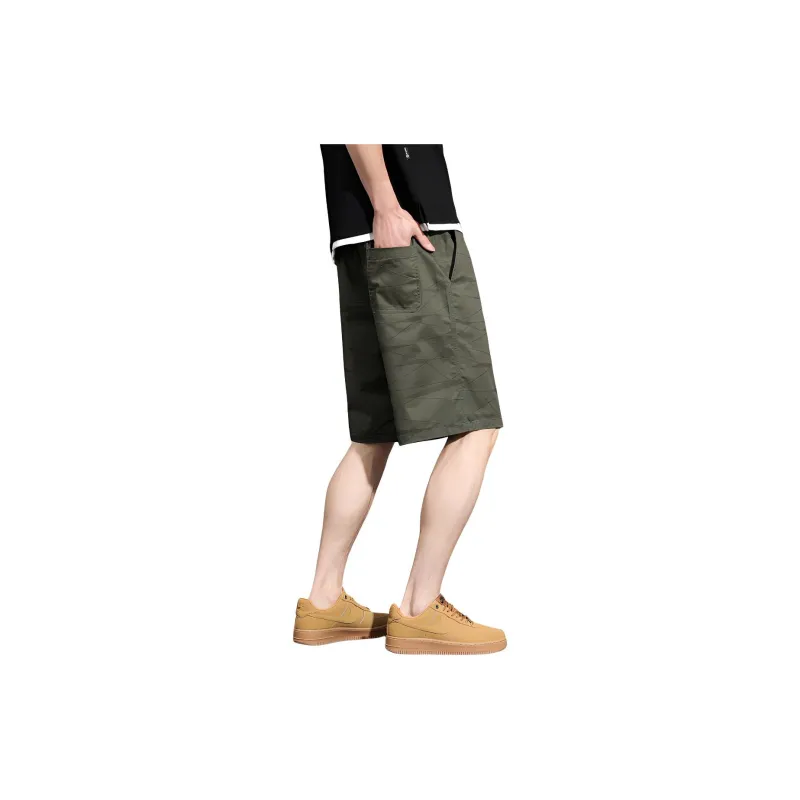 Tonlion Casual Shorts Men's Forest Green-3