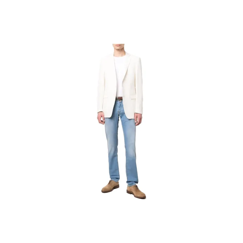 Canali Single breasted Linen silk Blazer-1