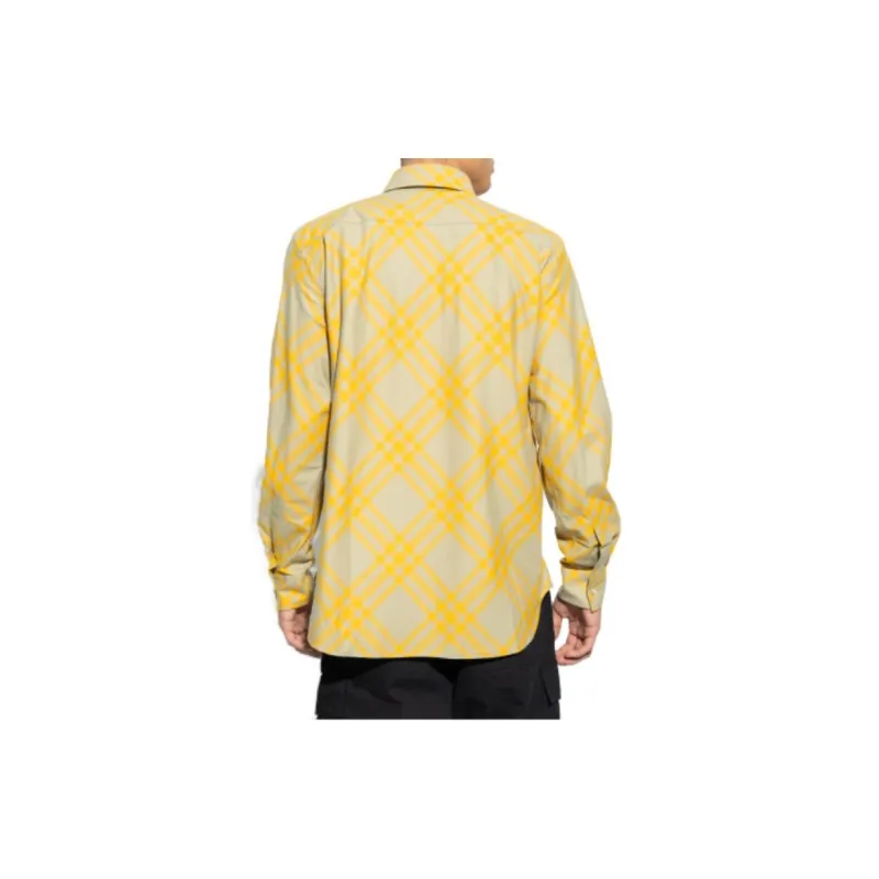 Burberry Check plaid Cotton Shirt-3
