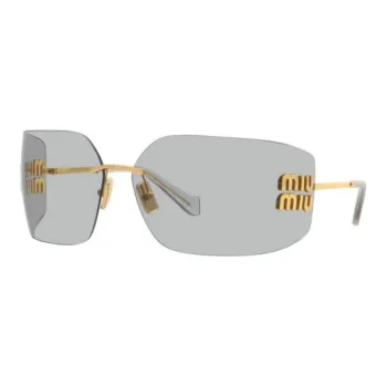 MIU MIU Logo Plaque Oversize Frameless Sunglasses