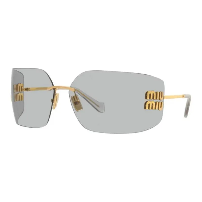 MIU MIU Logo Plaque Oversize Frameless Sunglasses-0