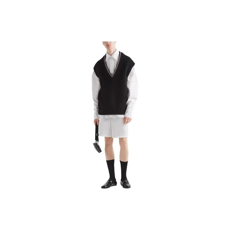 PRADA Tank Tops Men Black-1