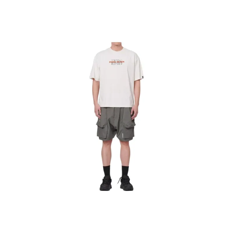 EVISU SS22 Drop Shoulder Sleeve T Shirt Men's White-3