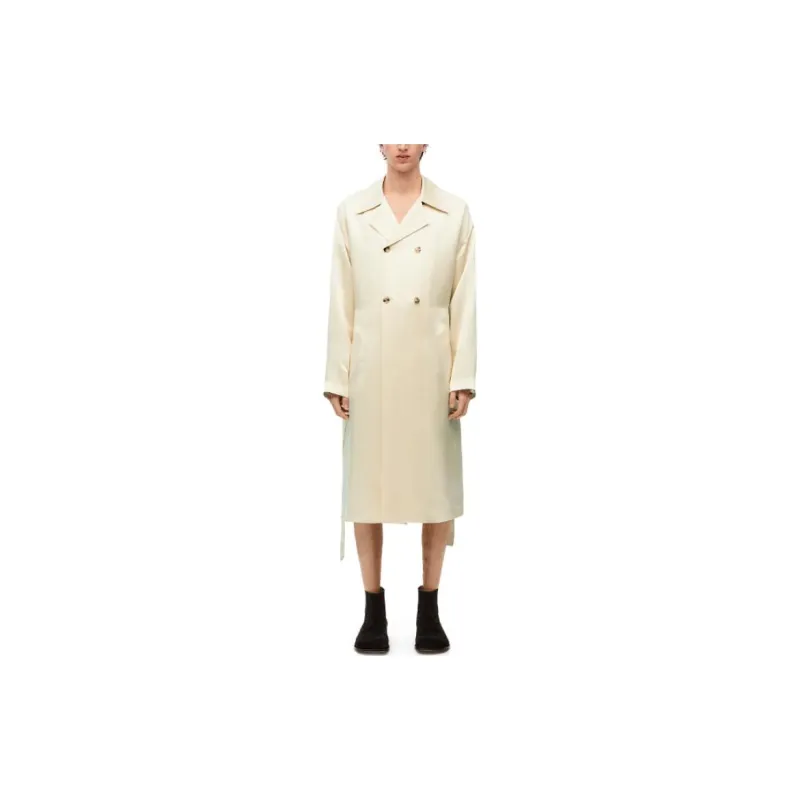 LOEWE Trench Coats Men Linen Original-1