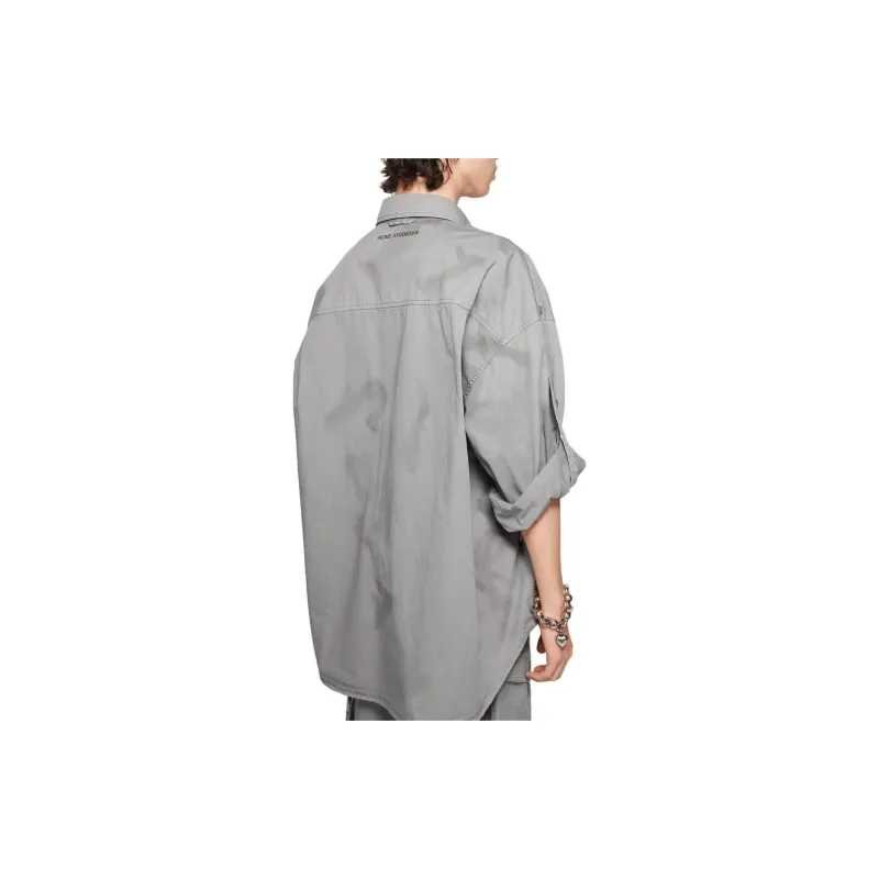 Acne Studios Buckle Detailed Collared Shirt-2