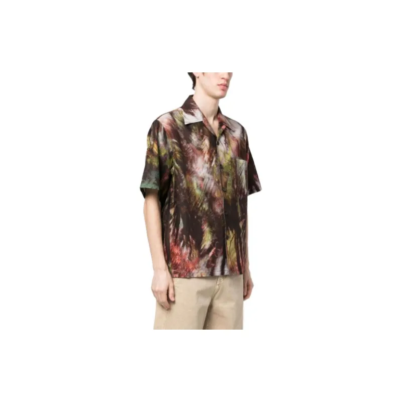 Alanui Tropical-print Short-sleeve Shirt-2