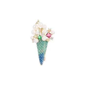 Lockstarfy Copper Brooches Women's